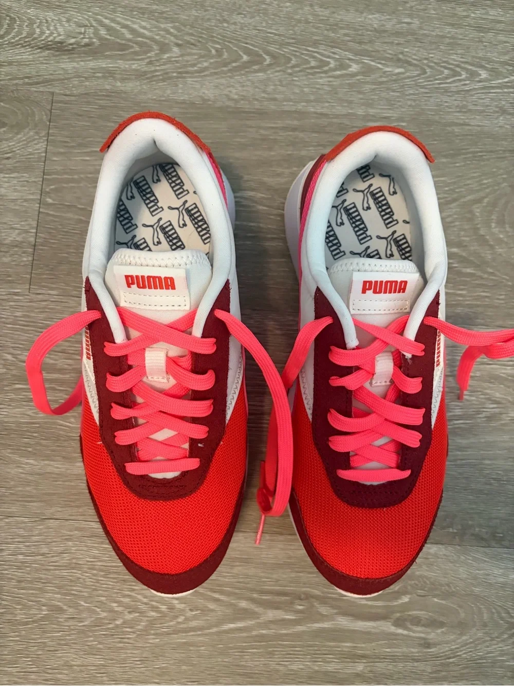 Puma Women’s Red & Pink Cruise Rider Platform Sneakers